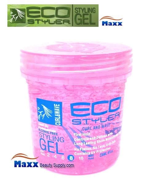 Eco Styler Styling Gel Curl and Wave 08oz - Pink Jar - $ :  , Hair Wig Hair Extension Eyelashes Accessory Make Up  Hair Styling Tools Hair Color & Developer Hair &