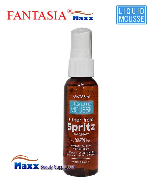 Fantasia Liquid Mousse Spritz hair Spray 2oz - Super Hold - $1.49 :  , Hair Wig Hair Extension Eyelashes Accessory Make Up  Hair Styling Tools Hair Color & Developer Hair & Wig