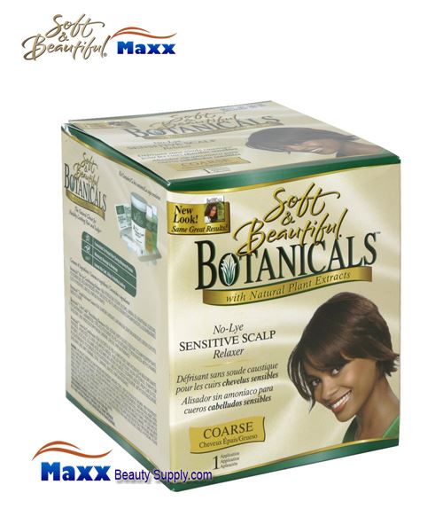Soft & Beautiful Botanicals No-Lye Sensitive Scalp Relaxer Kit - Coarse -  $ : , Hair Wig Hair Extension Eyelashes Accessory  Make Up Hair Styling Tools Hair Color & Developer Hair &