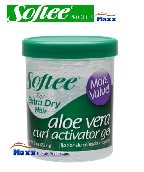 Softee Aloe Vera Curl Activator Gel for Extra Dry Hair 08oz - Green Jar -  $ : , Hair Wig Hair Extension Eyelashes Accessory  Make Up Hair Styling Tools Hair Color &